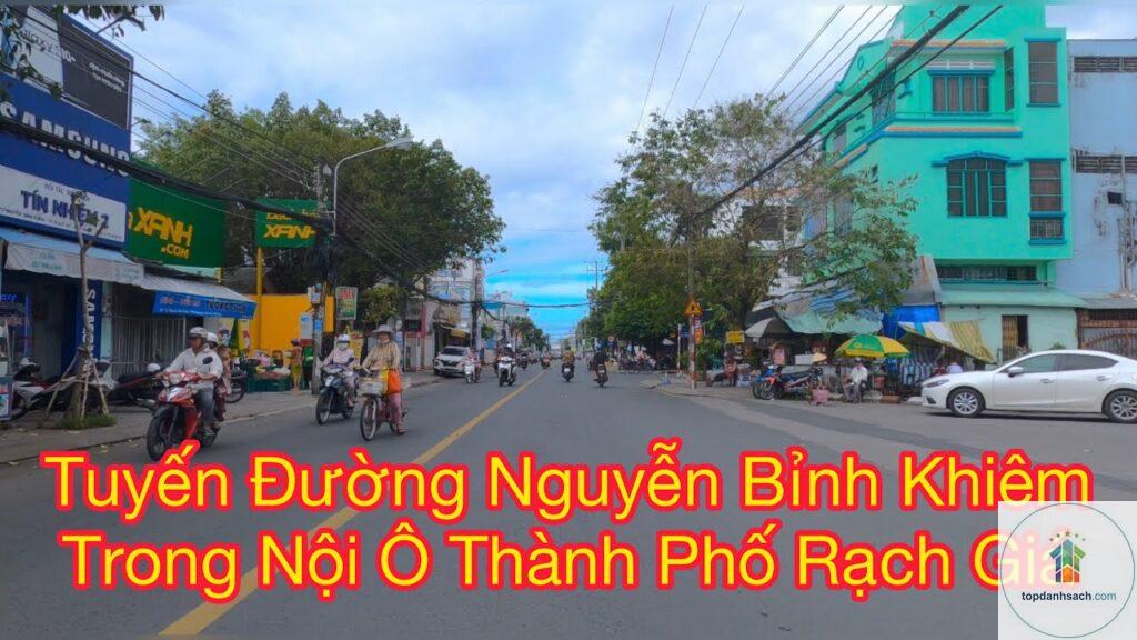 Đường Nguyễn Bỉnh Khiêm Rạch Giá