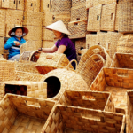 Làng nghề đan lục bình Tiền Giang