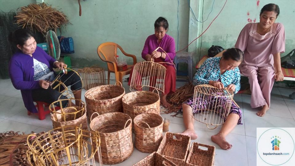 Làng nghề đan lục bình Tiền Giang - Hình 4