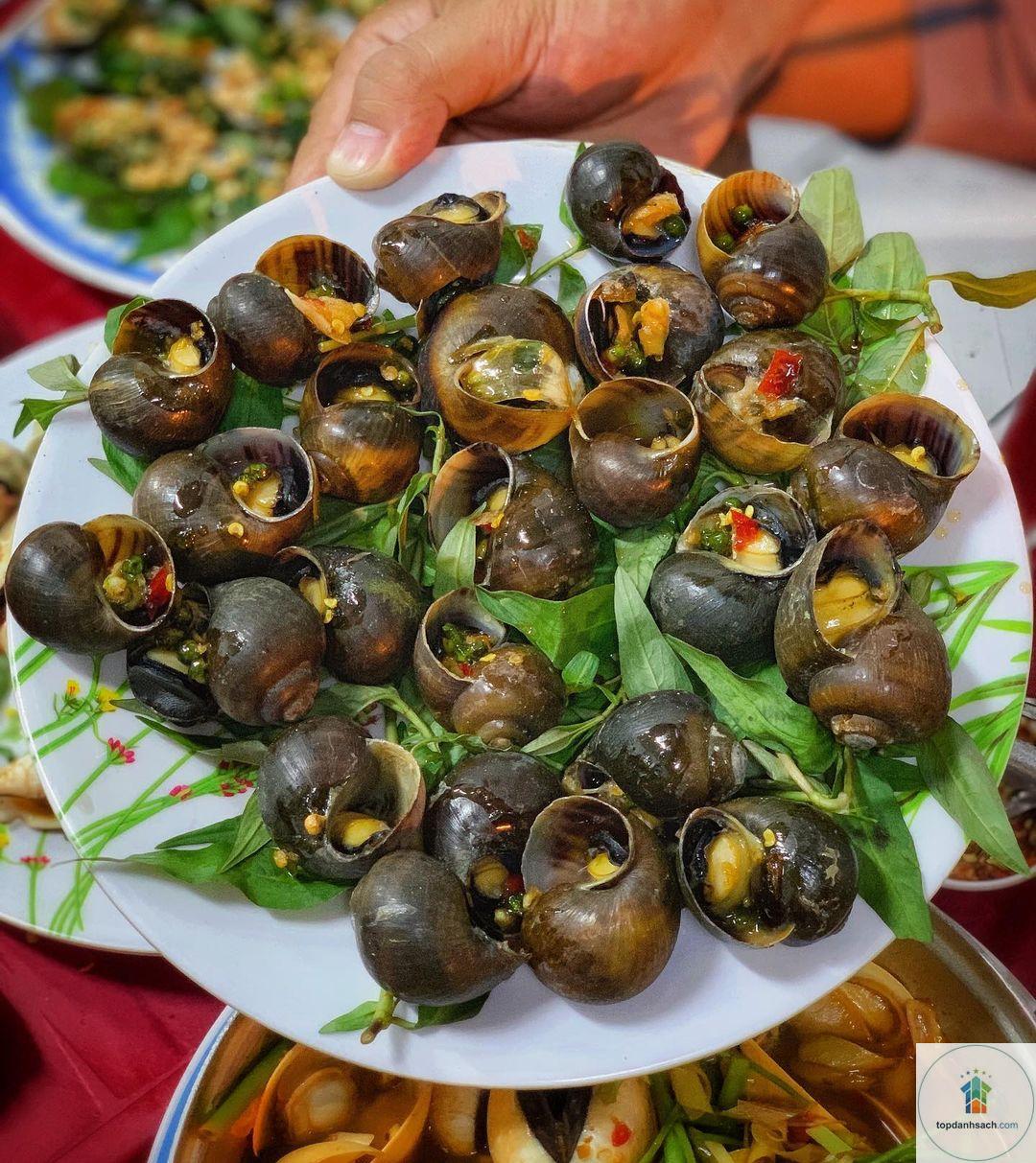 Ốc nướng tiêu xanh Cần Thơ - Hình 2