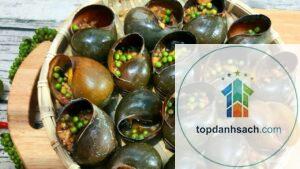 Ốc nướng tiêu xanh Cần Thơ