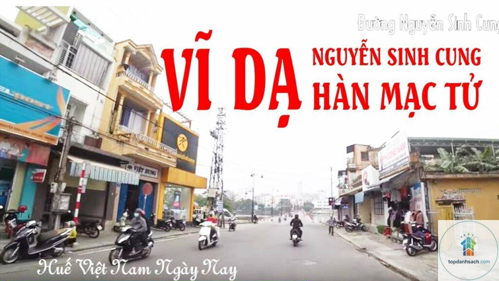 đường nguyễn sinh cung huế