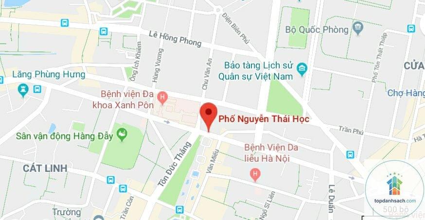 đường nguyễn thái học - hà nội