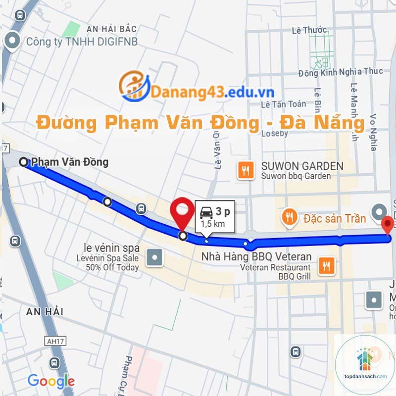 đường phạm văn đồng - đà nẵng