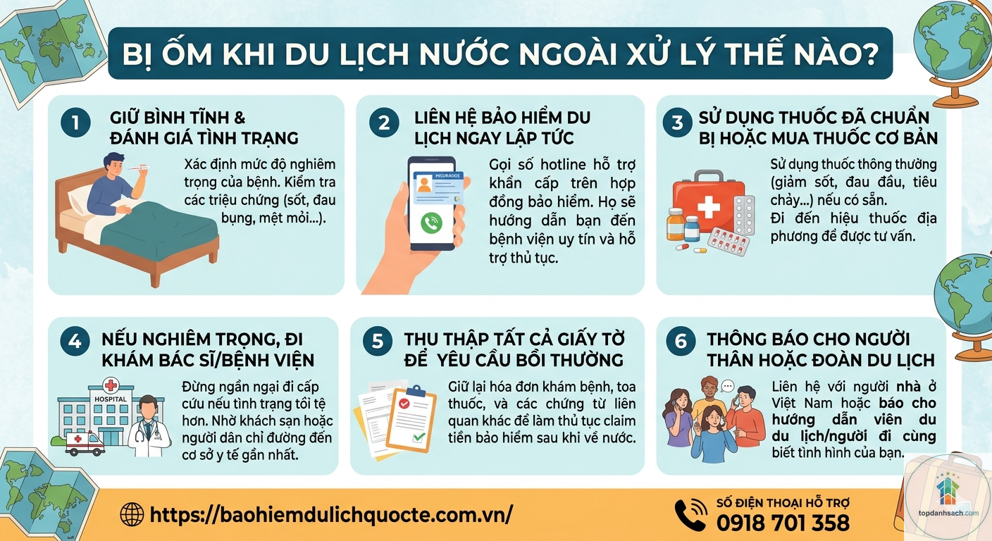 cách xử lý khi bị bệnh khi đi du lịch - Hình 1