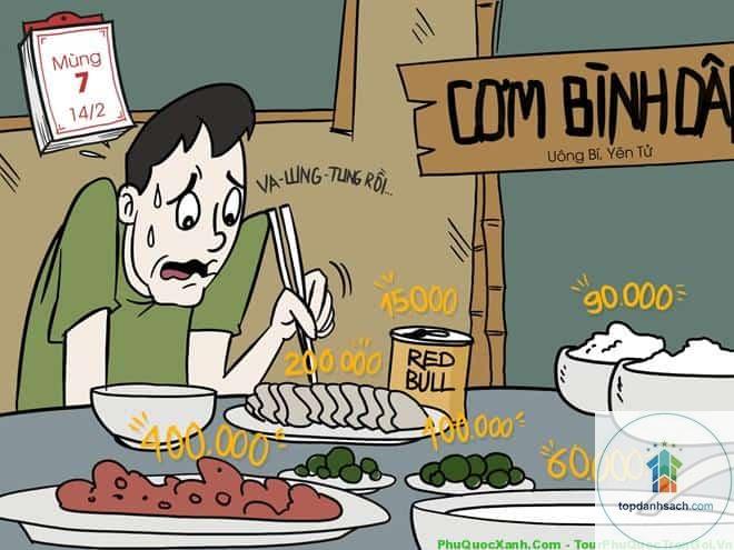 kinh nghiệm tránh bị chặt chém ăn uống